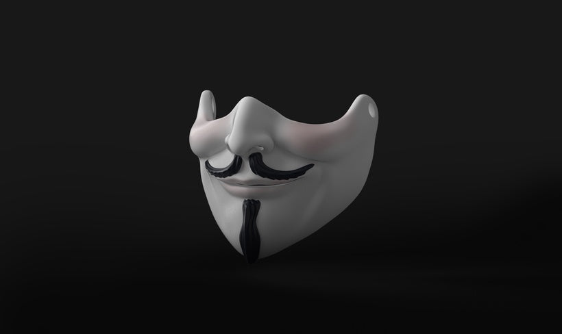 Fawkes Half Mask