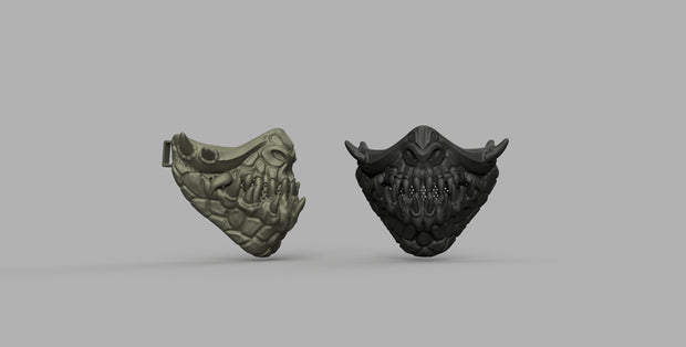 Reptile Half Mask