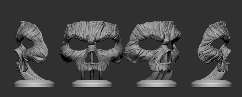 Wooden 3D Printed Mask