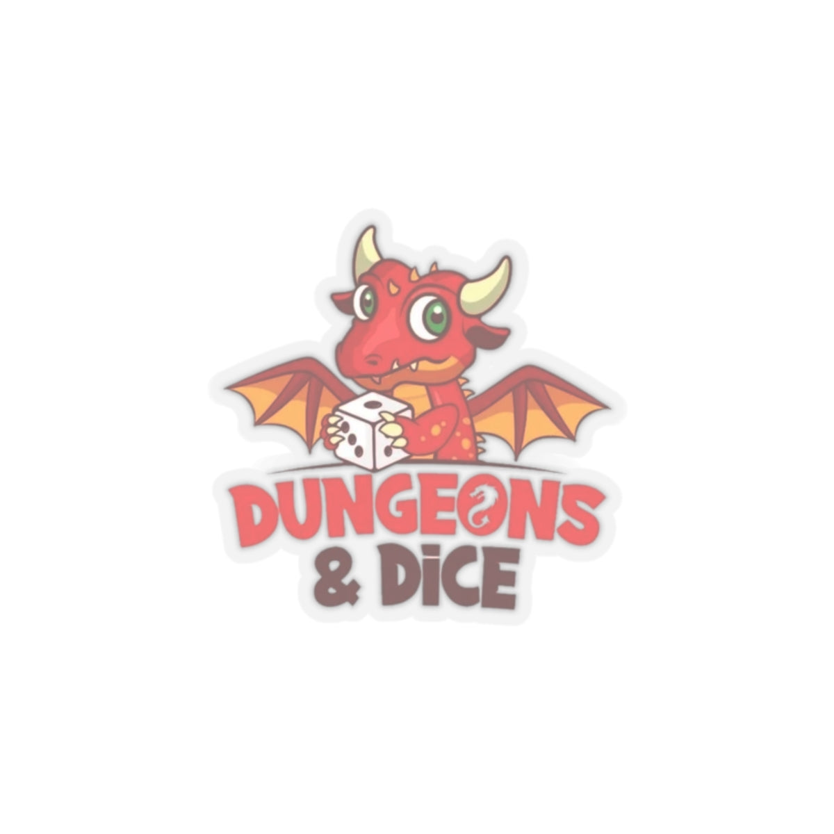 Dungeons & Dice Logo Stickers