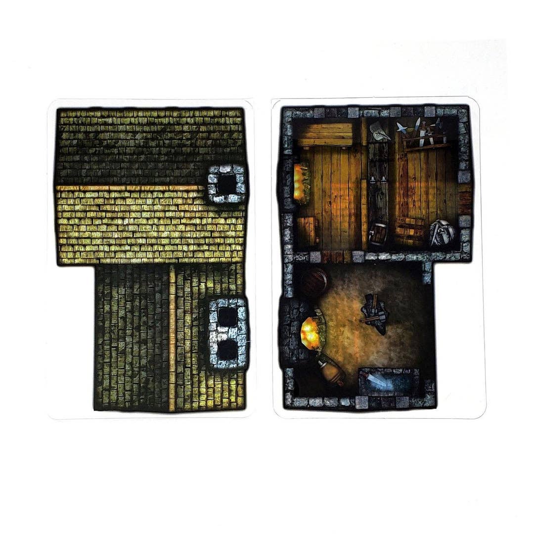 D&D Terrain - Instant Shops - 4 Pieces