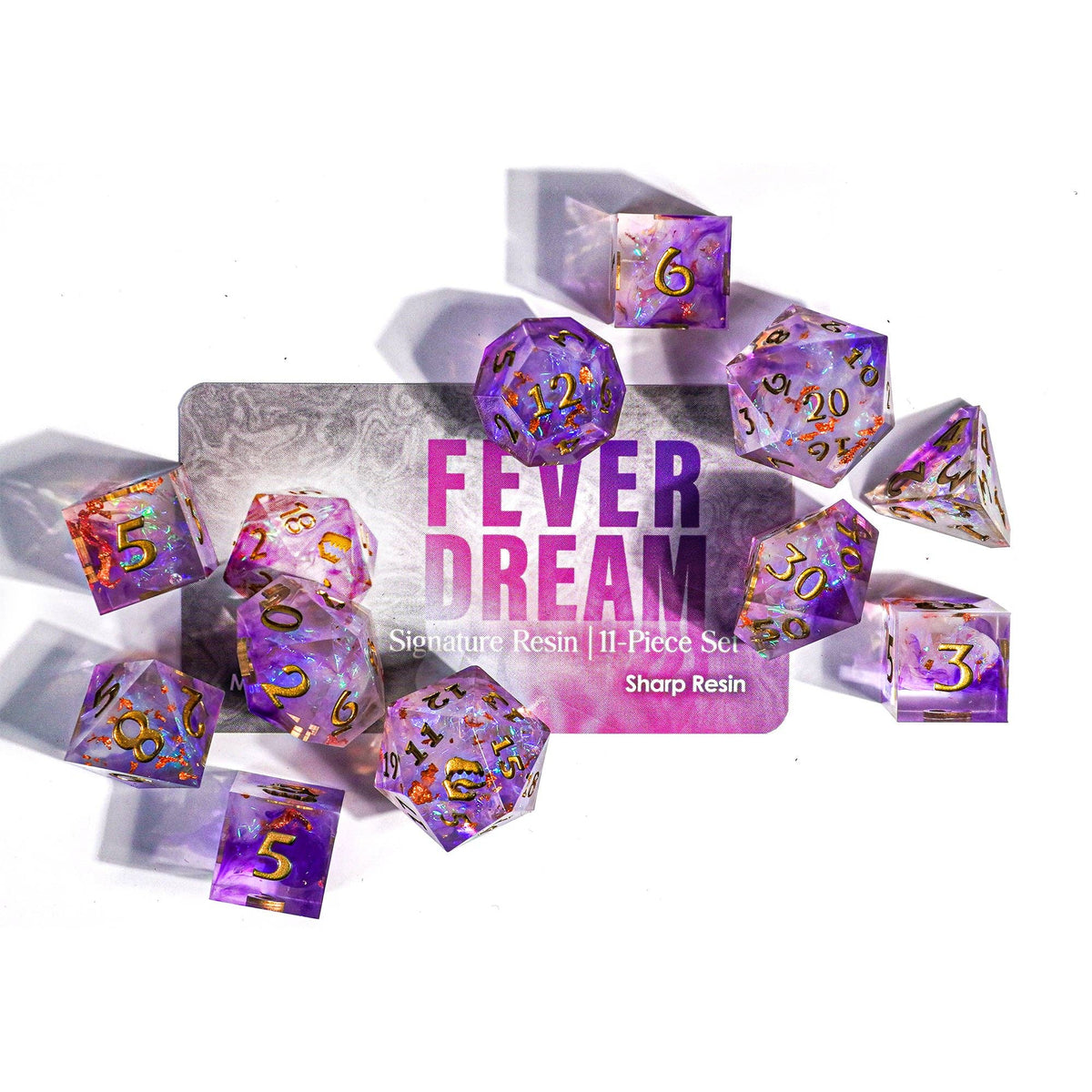 Mimic Dice: Fever Dream - 11-Piece RPG Dice Set