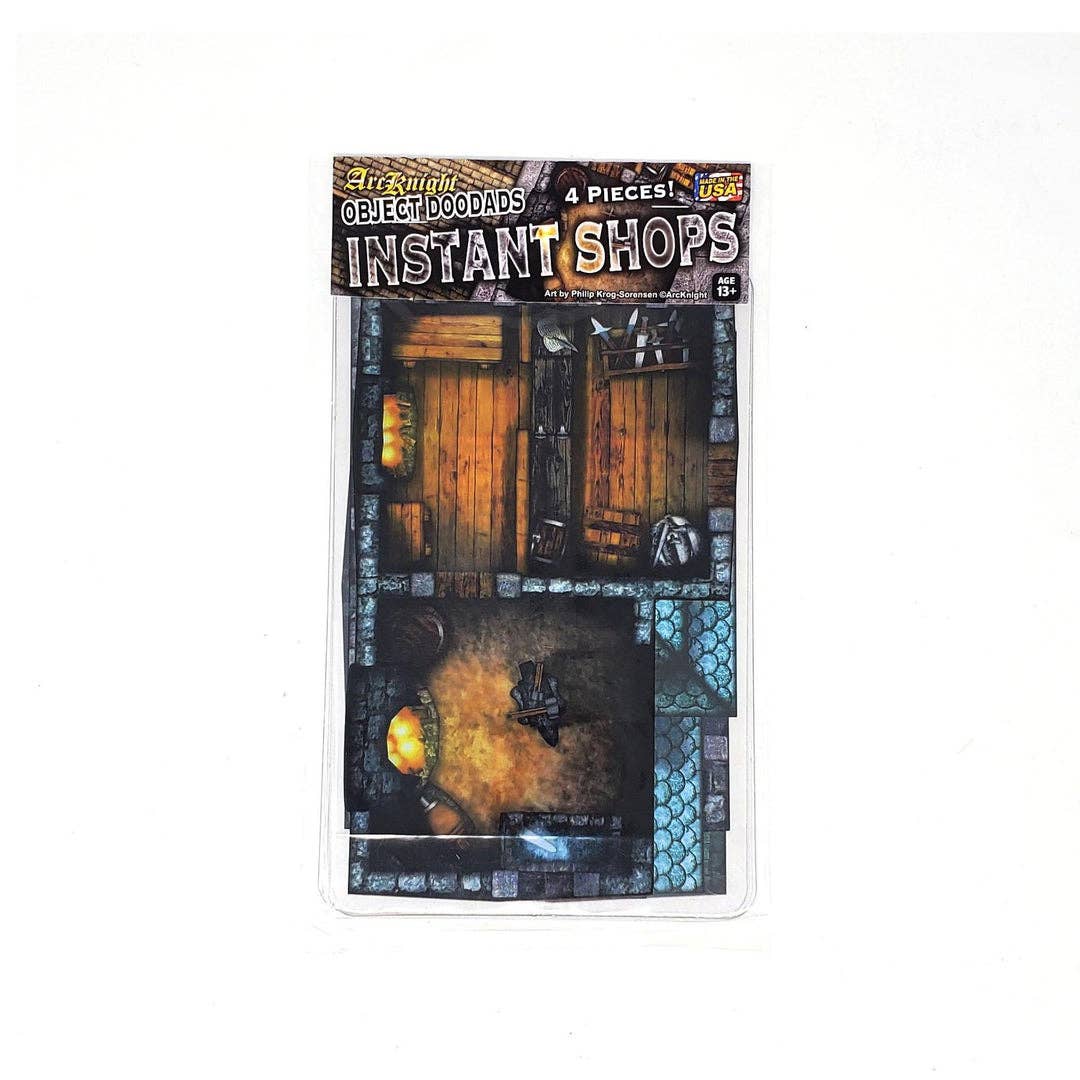 D&D Terrain - Instant Shops - 4 Pieces