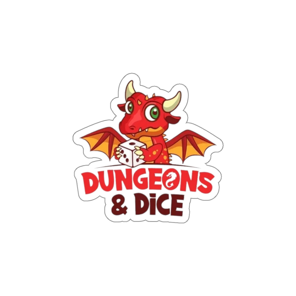 Dungeons & Dice Logo Stickers