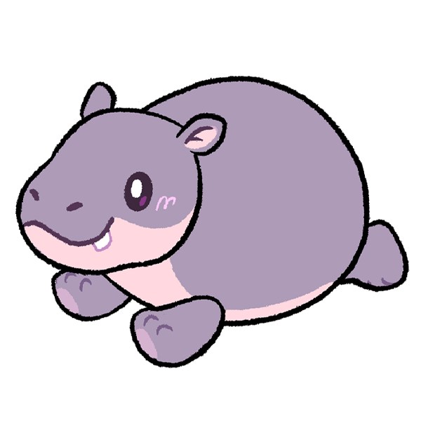 Squishables Mini Pygmy Hippo Plush