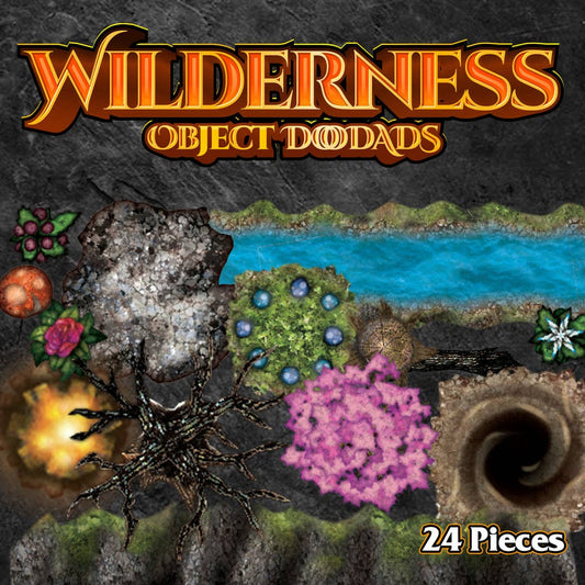 D&D Terrain - Wilderness - 24 Pieces
