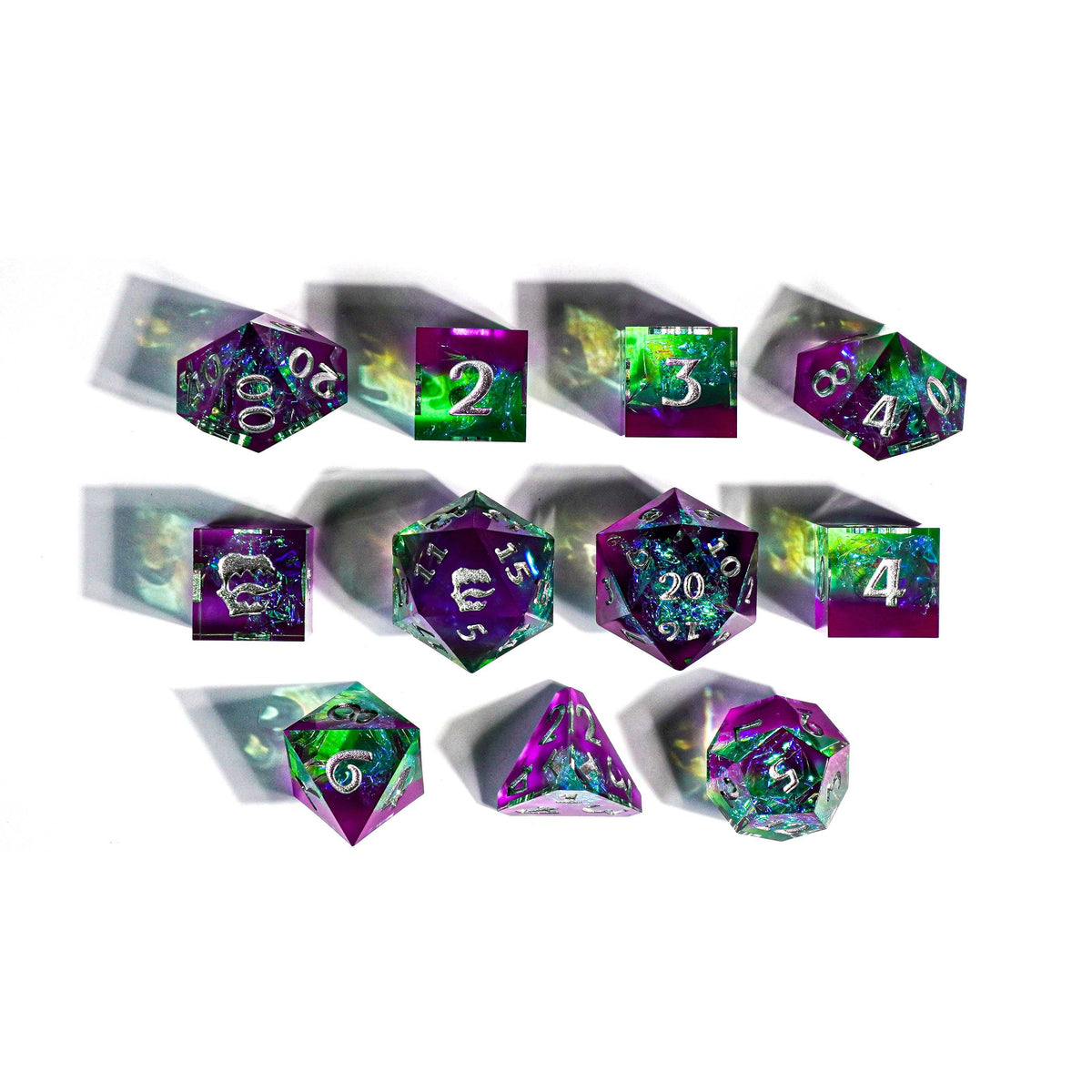 Mimic Dice: Sea Witch - 11-Piece RPG Dice Set