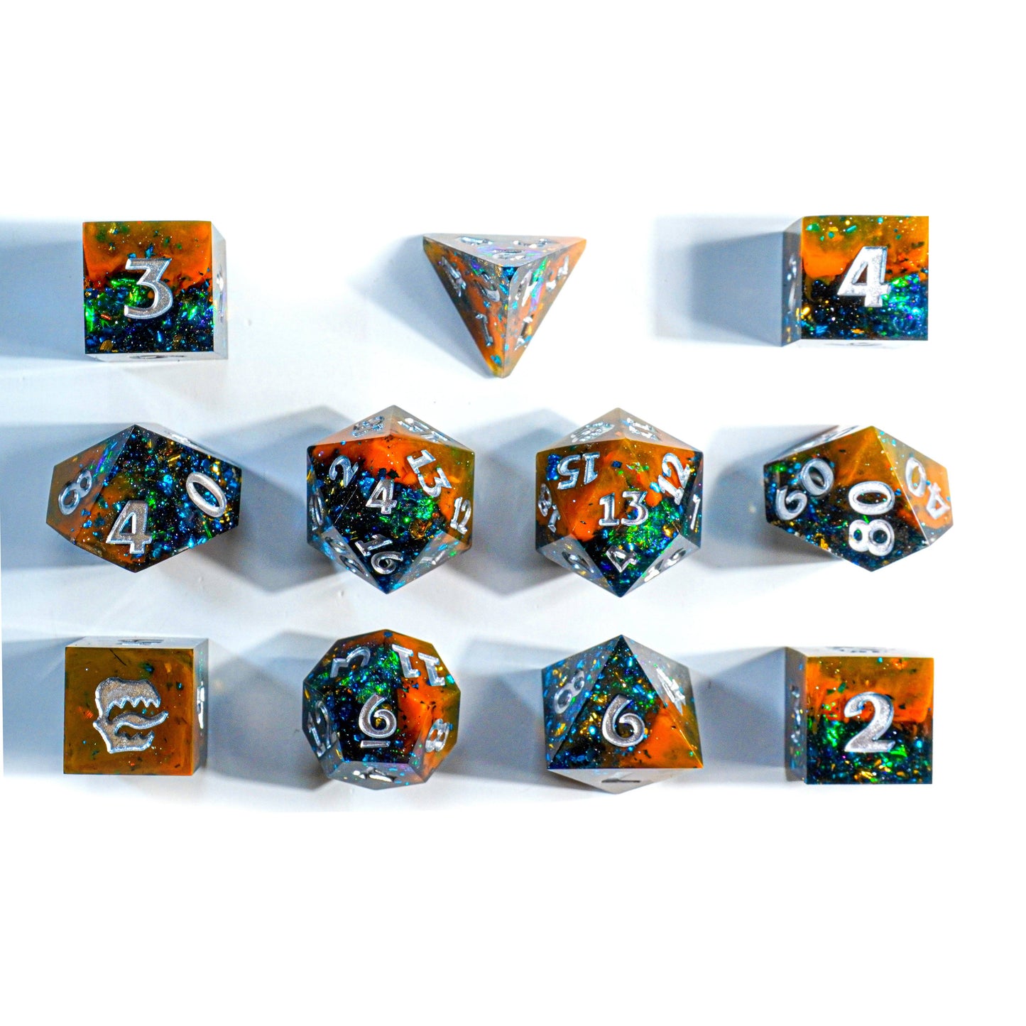 Mimic Dice: Dark Ale - 11-Piece RPG Dice Set