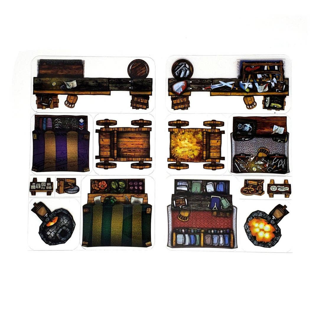 D&D Terrain - Market - 40 Pieces