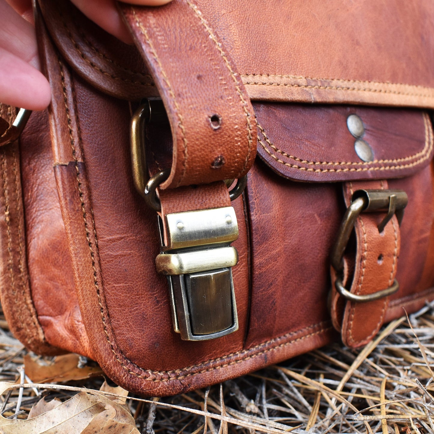 "The Adventurer" Leather Satchel - Small