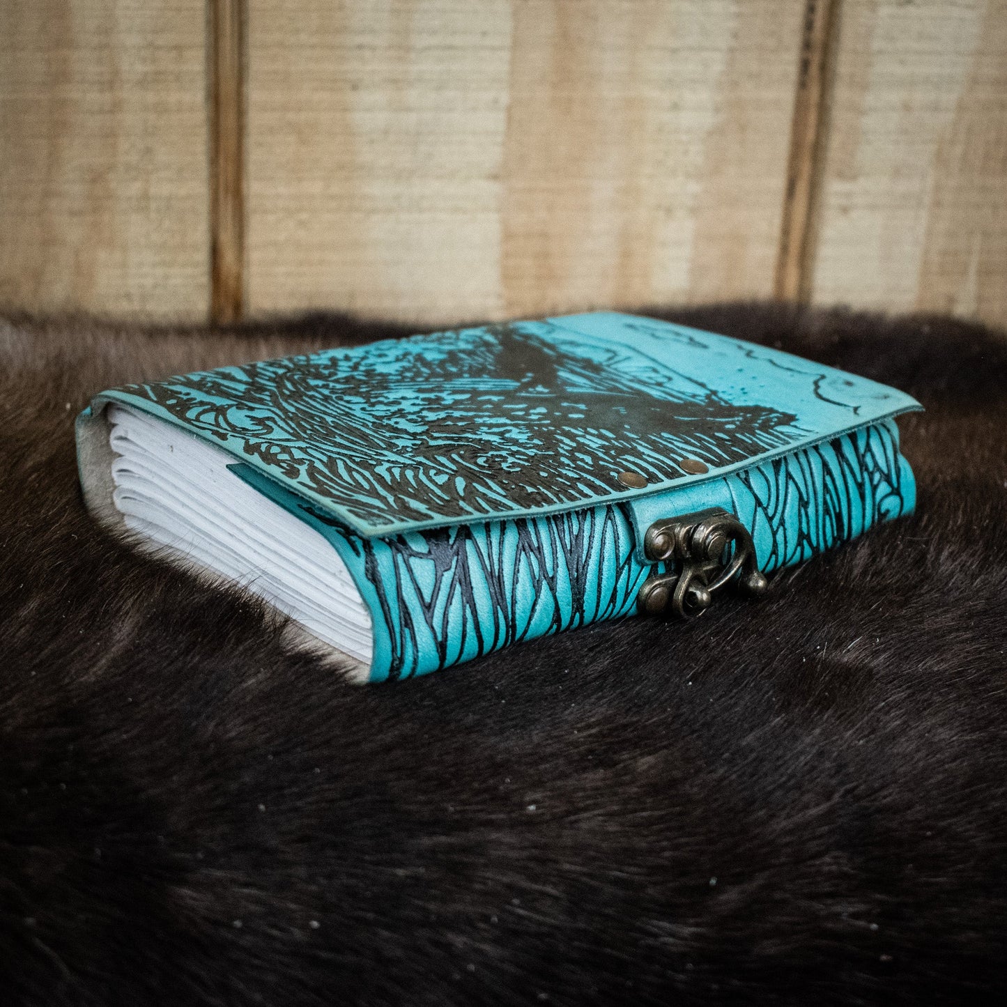 "Humpback Family" Leather Journal