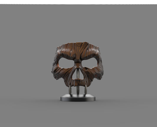 Wooden 3D Printed Mask