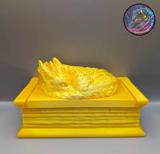 Feather Dragon Book Box - 3d Printed