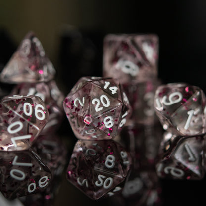 Think Pink Acrylic Dice Set