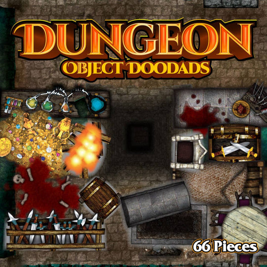 D&D Terrain - Dungeon - 66 Pieces