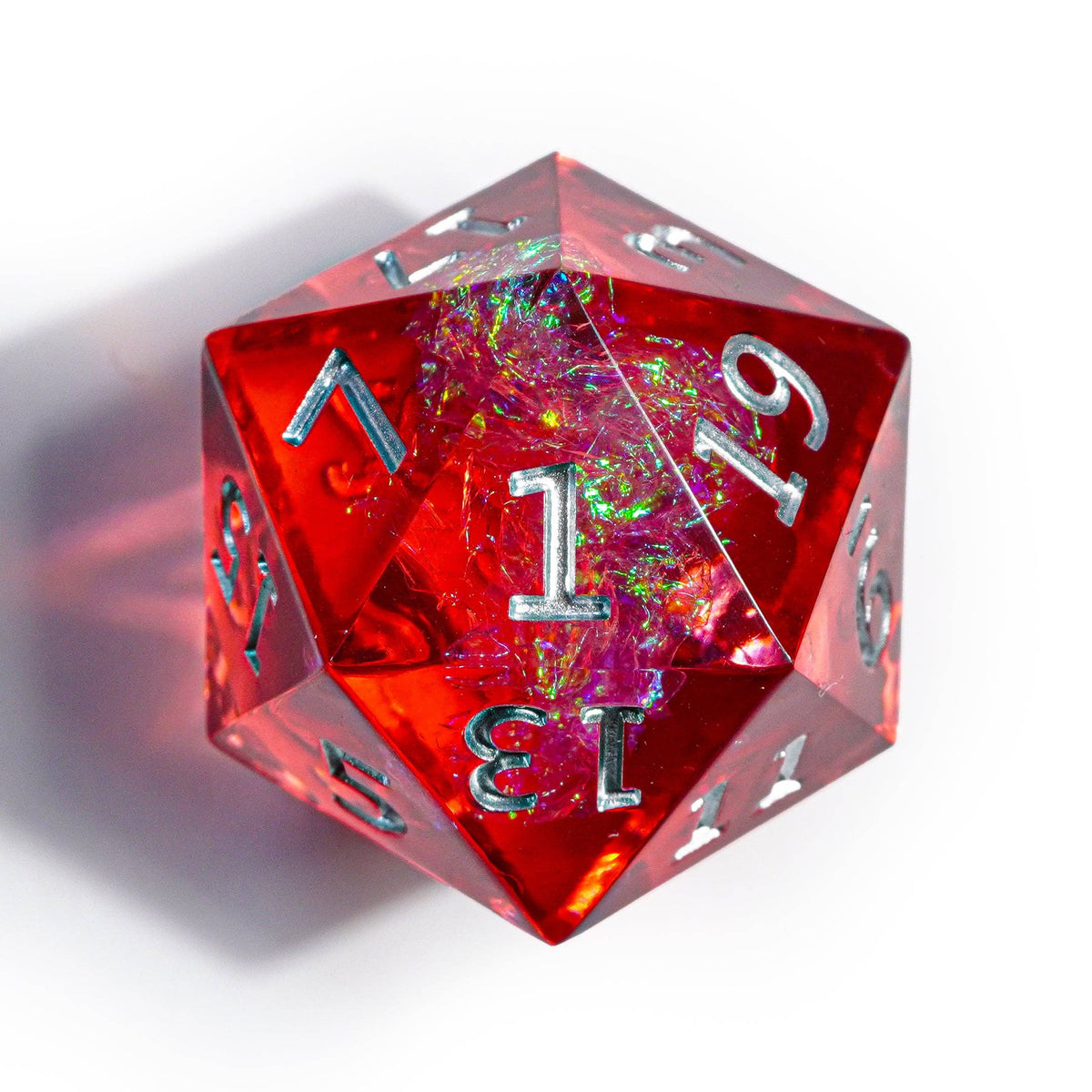 Mimic Dice: Crimson Court - 7-Piece RPG Dice Set